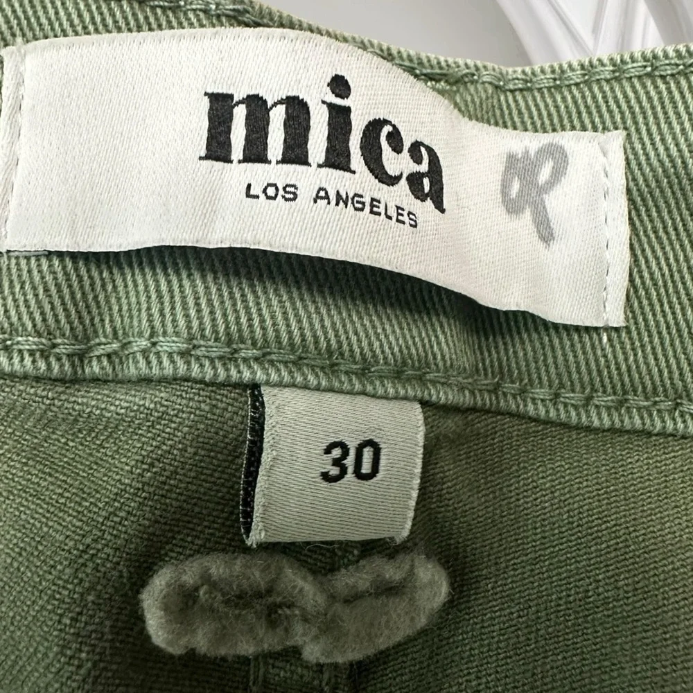Mica Los Angeles Downeast WideLeg Cargo Jeans. Green. Size: 30 (12) NWT - Picture 7 of 12